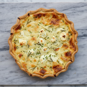 TARTA QUESO Y CEBOLLA