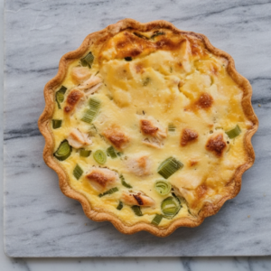 TARTA POLLO Y PUERRO